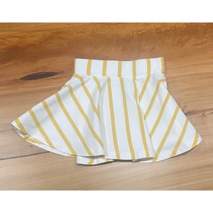 Sew Sassy Yellow white stripe twirl skirt 4 - Picture 1 of 4