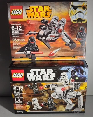 Lego Star Wars Shadow Troopers 75079 & Imperial Trooper Battle Pack 75165 - Nuevo Foto 1 de 4