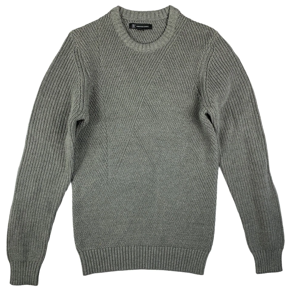 Inc International Concepts Men's Crewneck Sweater Heather Grey S