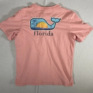 Vineyard Vines Florida Wal T-Shirt rosa kurzärmlig Jungen Jugend Large 16 - Bild 1 von 9