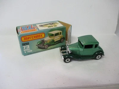 Matchbox Lesney Superfast SF73 Model A- two tone green, NO windows, boxed - Image 1 of 2