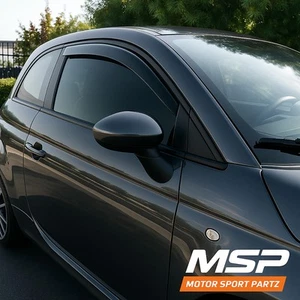 Gris oscuro montaje exterior JDM viseras de ventilación deflector 4 piezas para Mazda Mazda2 11-14 - Imagen 1 de 5