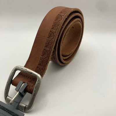 Cinturón de cuero para hombre Johnston & Murphy 40 tostado hecho en Italia clásico informal Foto 1 de 4