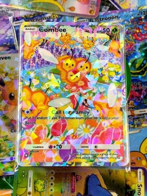 Combee pocket app handmade card tcg full art Space-Time Smackdown Set - Image 1 of 2