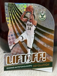 Giannis Antetokounmpo 2020-21 Panini Revolution Liftoff Fractal #10 - Picture 1 of 2