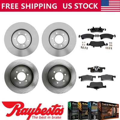 For 2003-2006 Lincoln Navigator Front Rear Brake Rotors & Metallic Brake Pads - Image 1 of 4