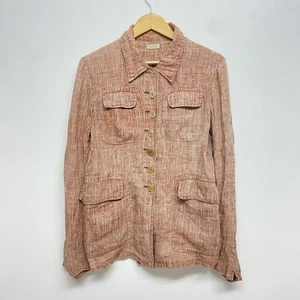 Voyage Invest In The Original Linen Jacket Womens UK 10 Jeff Griffin 90s England - Picture 1 of 14