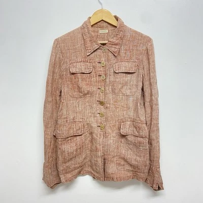 Voyage Invest In The Original Linen Jacket Womens UK 10 Jeff Griffin 90s England - Image 1 of 4