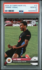 2024-25 Topps Now UCL Lamine Yamal RC First Champions League Goal PSA 10 - Bild 1 von 2