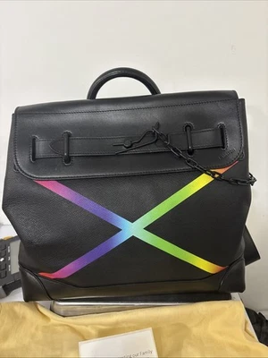 LOUIS VUITTON M30339 Taiga Rainbow Steamer PM Bag 2WAY Hand Bag Shoulder Bag - Image 1 of 4