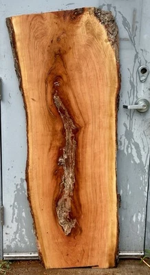 Mesa de proyecto epoxi H29 Mil Black Cherry Burl borde vivo losa 48x15x6x1 1/4 Foto 1 de 4