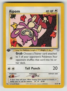 Aipom Common Neo Revelation 41/64 MP - Picture 1 of 2