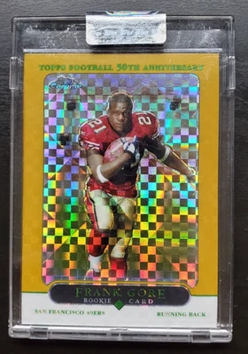 2005 Topps Chrome Frank Gore Gold X-Fractor RC Sealed 291/399 #177 49ers RARE - Image 1 of 3