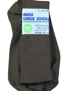 Herren Anzugsocken 10-13 braun 4-lagig Nylon antistatisch behandelt mit ultra frisch - Bild 1 von 3