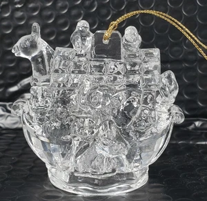 Christbaumschmuck Arche Noah aus klarem Acryl - Bild 1 von 8