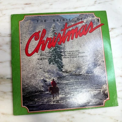 Vintage The Spirit of Christmas Vinyl Country Artists Johnny Cash Willie Nelson - Image 1 of 4