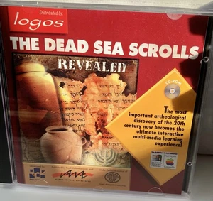 PC THE DEAD SEA SCROLLS REVEALED (1994 CD-ROM) LOGOS ~ ARCHEOLOGICAL DISCOVERY - Picture 1 of 4