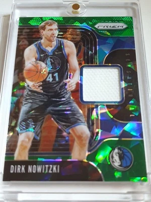 Camiseta deportiva Prizm Dirk Nowitzki 2019 #parche verde hielo agrietado/56 usada en juegos - rara Foto 1 de 4