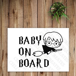 Harry Potter Baby On Board Die Cut Vinyl Decal Sticker - Picture 1 of 4