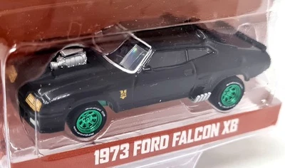 Greenlight 1/64 Ford Falcon XB 1973 Mad Max V8 2021 Green Wheel Chase Model Car - Image 1 of 4