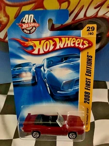 Hot Wheels 2008 New Models 29/40 FE 029 '70 Pontiac GTO Convertible RED 5SP CB - Picture 1 of 1