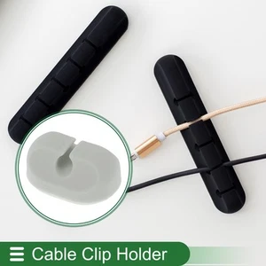 Car Cable Holder Clip Cable Clip Cord Management Organizer 30.5x21x14mm Gray - Picture 1 of 7