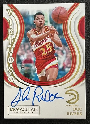 2023-24 Panini Impeccable Doc Rivers On Card Auto Atlanta Hawks /99 - Image 1 of 2