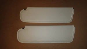 Fits 72 73  E-Body White Cuda Challenger Barracuda Sunvisors Sun Visors NEW - Picture 1 of 1