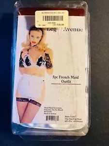 Sexy Valentinstag 5-teiliges Fifi französisches Dienstmädchen Kostüm Einheitsgröße neu - Bild 1 von 5