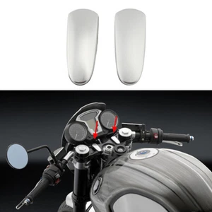 Pair Aluminum Handlebar Clamp Hole Cover Fits BMW R NineT Pure / Racer 2017-2019 - Picture 1 of 11
