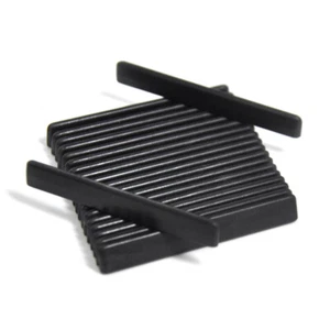 50pcs negro ABS plástico ukelele puente sillas de montar 53mm - Imagen 1 de 4