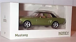 1968 Ford Mustang Metallic Green Tan Interiour 1-43 scale new in box Norev - Picture 1 of 4