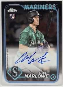 2024 Topps Chrome Black #CBACMA Cade Marlowe RC Auto - Picture 1 of 2
