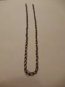 CHAIN ANTIQUE CHAIN OPEN LINKS MEDIUM AFGHANISTAN HAND MADE 18" LONG - Picture 1 of 2