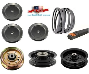 Complete 48" Deck Pulley Belt Kit For Husqvarna YTH24K48 YTH22K48 YTH23K48 48" - Picture 1 of 10
