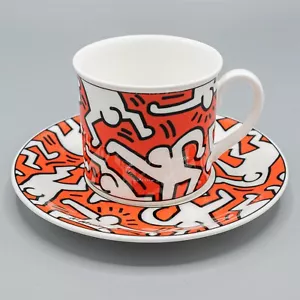 Keith Haring Villeroy & Boch "A Piece of Art" Cup & Saucer(s) Limited Edition - Picture 1 of 9