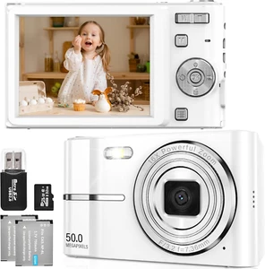 Cámara Digital Compacta 50MP 1080P FHD Zoom 16X Niños/Estudiantes - Imagen 1 de 7