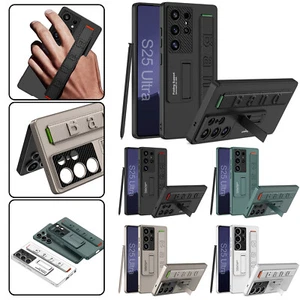 Stoßfeste Hülle mit Ständer & Armband für Samsung Galaxy S25 Ultra|+ S24 S23  - Bild 1 von 12
