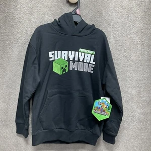 Minecraft Survival Mode Hoodie Boy's Size 6/7 Pullover Sweatshirt NWT - Picture 1 of 9