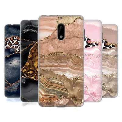 FUNDA OFICIAL UTART WILD CAT MÁRMOL GEL SUAVE PARA TELÉFONOS NOKIA 1 Foto 1 de 4