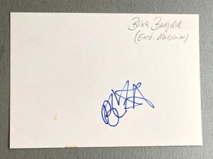 BLIXA EFECTIVO 'Nueva construcción que se derrumba' Tarjeta firmada en persona 10x15 autógrafo - Imagen 1 de 1