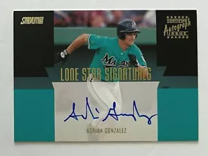 2001 Topps "Stadium: Lone Star Signatures" Adrian Gonzalez #LS15 AUTO Card (A) - Picture 1 of 2