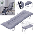 110/125/160cm Sun Bed Lounger Bench Cushion Garden Recliner Chair Seat Thick Pad