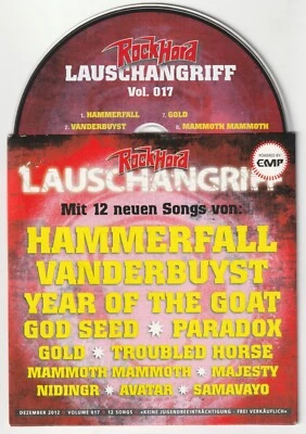 ✪ ROCK HARD LAUSCHANGRIFF #17/2012 METAL-MAGAZIN CD-SAMPLER NEUW. TOP NM-VG+ - Bild 1 von 3