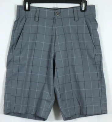 Мужские шорты для гольфа Under Armour 30 свободного покроя тепловое снаряжение серые клетчатые 10,5 дюйма по внутреннему шву - Изображение 1 из 4