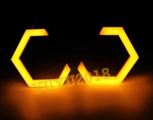 Switchback hexagonal halo para Acura TSX CU2 09-14 LED ángel ojo señal de giro 4 piezas - Imagen 1 de 12