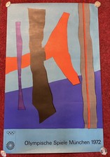 1972 Munich Olympics Poster Art Series Fritz Winter 25”x40”