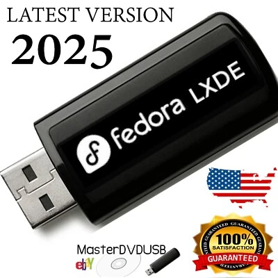 Unidad flash USB de arranque Fedora LXDE | Metal de alta calidad | Envío el mismo día Foto 1 de 4