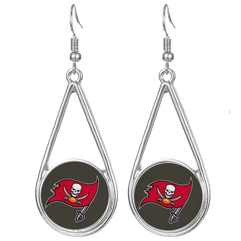 Tampa Bay Buccaneers Womens Silver Drop Dangle Earrings w Gift Pkg D29 Cover