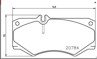 Juego de pastillas de freno de disco Mintex - MDB1585 - Se adapta a Mercedes-Benz Foto 1 de 4